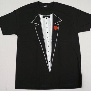 Tuxedo Costume T-Shirt Wedding Prom Party Humor Graphic Adult Funny Gift Tee 150